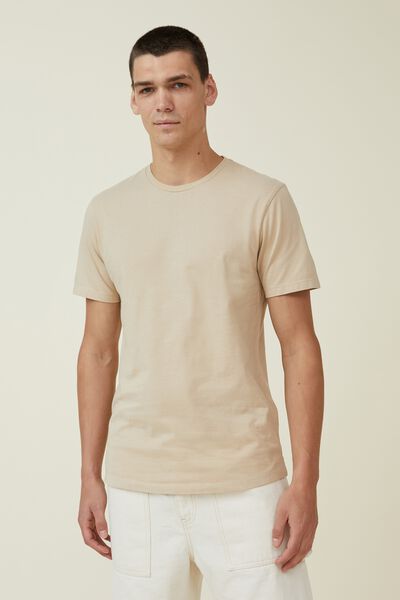 Organic Longline T-Shirt, STONE CLAY
