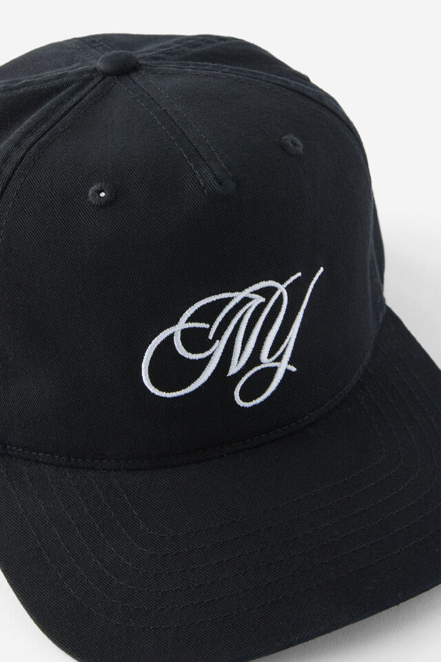 5 Panel Hat, BLACK/NY