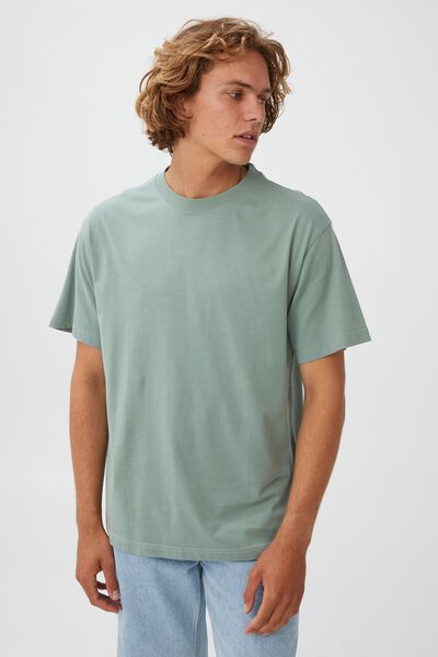 Organic Loose Fit T-Shirt, STEEL GREEN