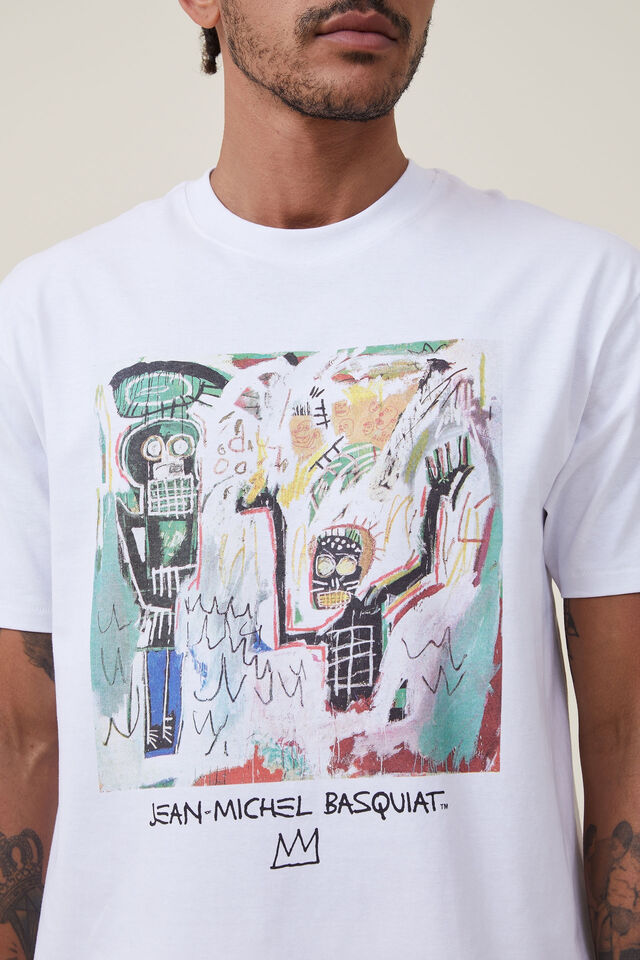 Basquiat Loose Fit T-Shirt, LCN BSQ WHITE/BAPTISM