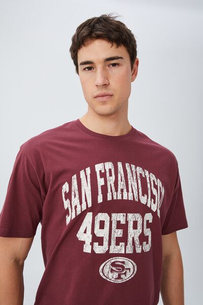 Active Collab Oversized T-Shirt, LCN NFL BURGANDY/ SAN FRANCISCO 49ERS