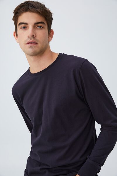 Organic Long Sleeve T-Shirt, INK NAVY