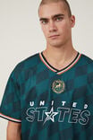 Soccer Jersey, DEEP SEA TEAL / UNITED STATES CHECK - alternate image 4