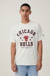 NBA Chicago Bulls Loose Fit T-Shirt, LCN NBA BONE / BULLS - ARCHED STARS - alternate image 1