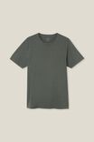 Camiseta - Organic Crew T-Shirt, DUFFLE GREEN - vista alternativa 4