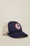Trucker Hat, NAVY/BONE/WYOMING - alternate image 1