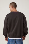 Box Fit College Crew Sweater, WASHED BLACK / NY LACROSSE - alternate image 3