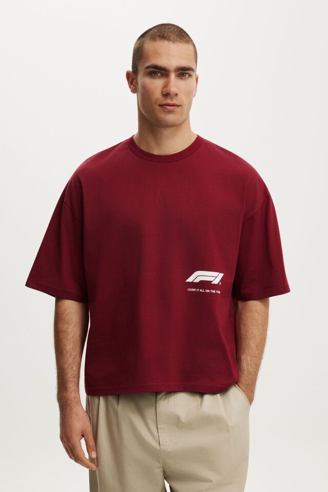 F1 Cropped Fit T-Shirt, LCN F1 CRIMSON / F1 - TO THE LIMIT