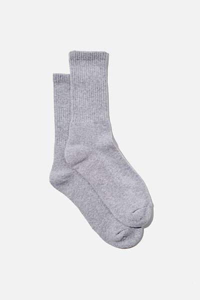 Essential Active Sock, GREY MARLE