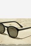 Lorne Polarized Sunglasses, BLACK GLOSS/SMOKE - alternate image 4