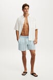 Stretch Swim Short, PALE BLUE STRIPE SEERSUCKER - example image 4