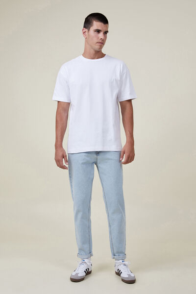Calça - Relaxed Tapered Jean, ROADIE BLUE