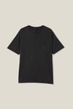 Organic Loose Fit T-Shirt, WASHED BLACK - alternate image 5
