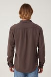 Portland Long Sleeve Shirt, RICH BROWN CHEESECLOTH - alternate image 3