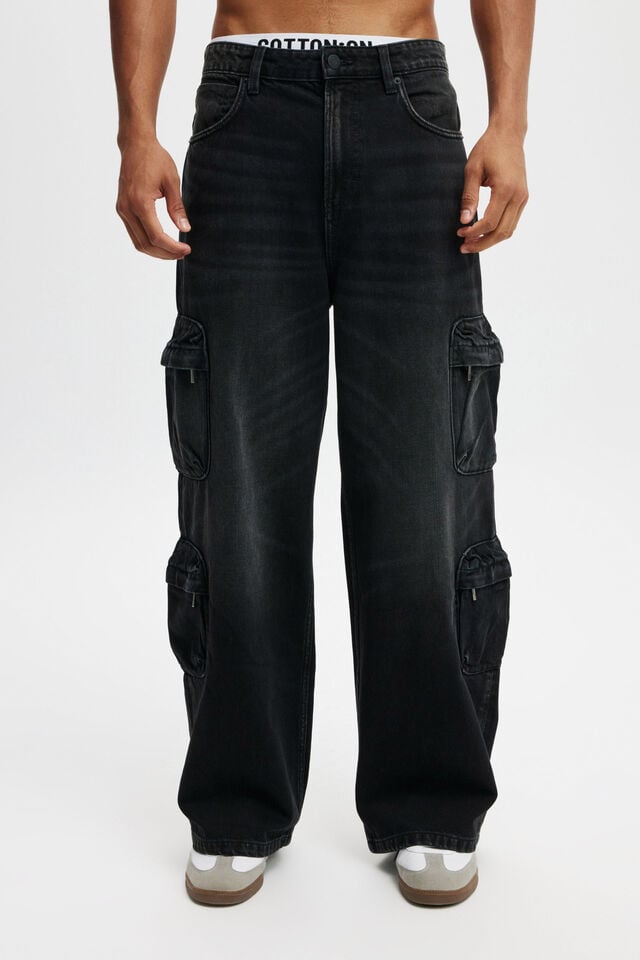 Super Baggy Jean, CARGO TOMB BLACK