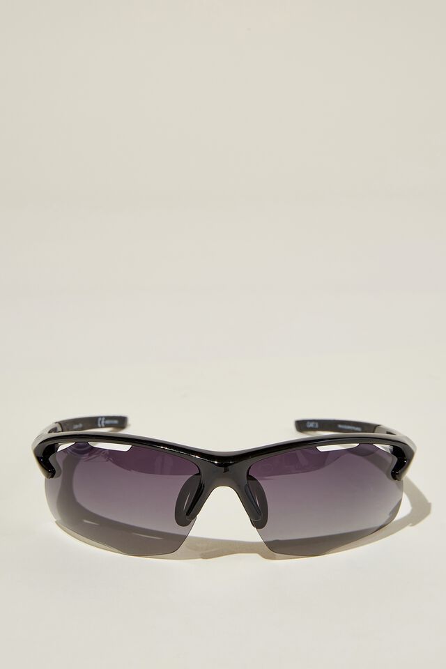 The Accelerate Polarized Sunglasses, BLACK / BLACK / SMOKE GRADIENT