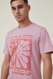 Tbar Art T-Shirt, CHALK PINK/SUMMER VIBES - alternate image 4