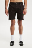 Slim Denim Short, DARK CHOCOLATE - alternate image 2