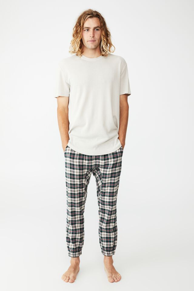 Lounge Pant, FOREST GREEN CHECK