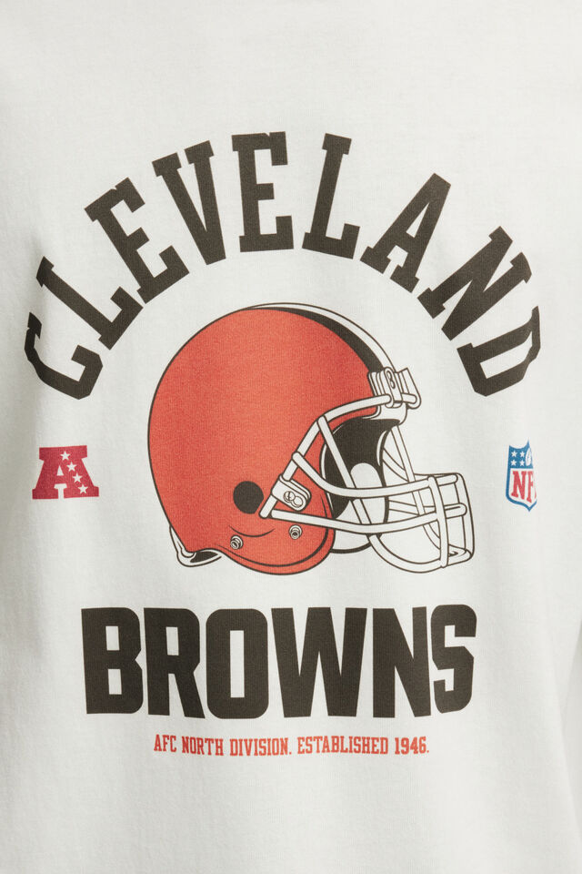 Everyday Fit Exclusive Nfl T-Shirt, LCN NFL WHITE - BROWNS - HELMET