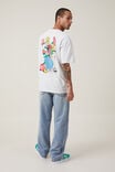 Camiseta - Dabsmyla Loose Fit T-Shirt, LCN DAB WHITE MARLE / BUTTERFLY - vista alternativa 1