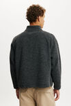 Teddy 1/2 Zip Fleece, BLACK - example image 3