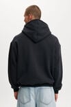 Box Fit Hoodie, WASHED BLACK - alternate image 3