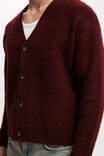 Cropped Cardigan, MAHOGANY - alternate image 4