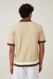 Pablo Short Sleeve Shirt, TAN CABLE BORDER - alternate image 3