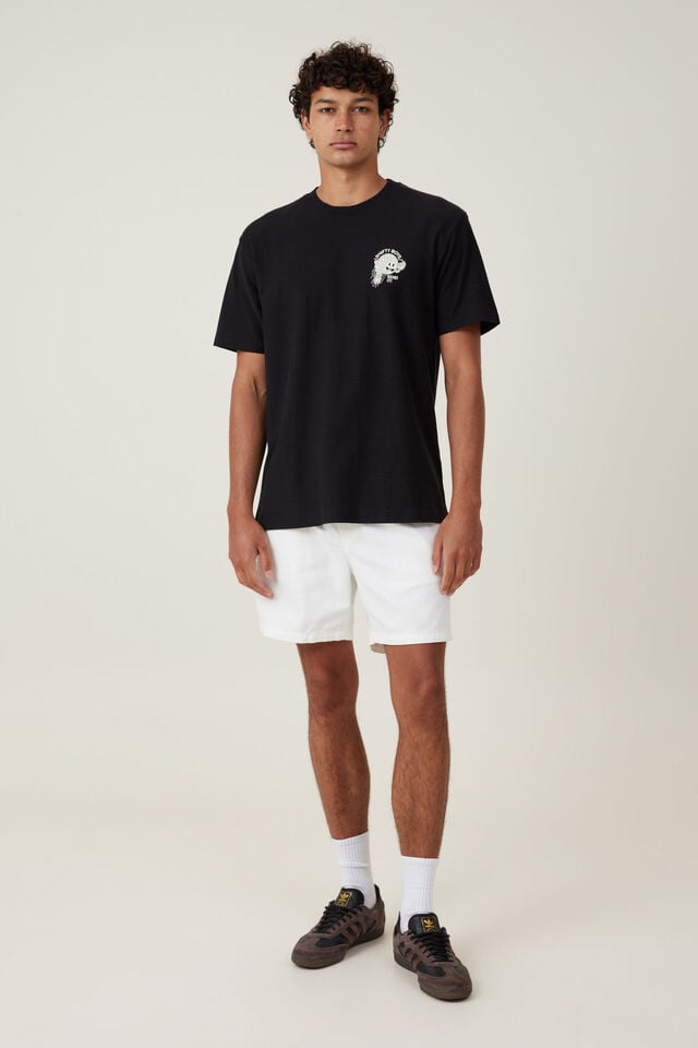 Premium Loose Fit Art T-Shirt, BLACK / SEND IT