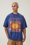 Camiseta - Smashing Pumpkins Vintage Oversized T-Shirt, LCN MT LIMOGES BLUE /  THE SMASHING PUMPKINS - vista alternativa 1
