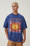 Smashing Pumpkins Vintage Oversized T-Shirt, LCN MT LIMOGES BLUE /  THE SMASHING PUMPKINS - alternate image 1