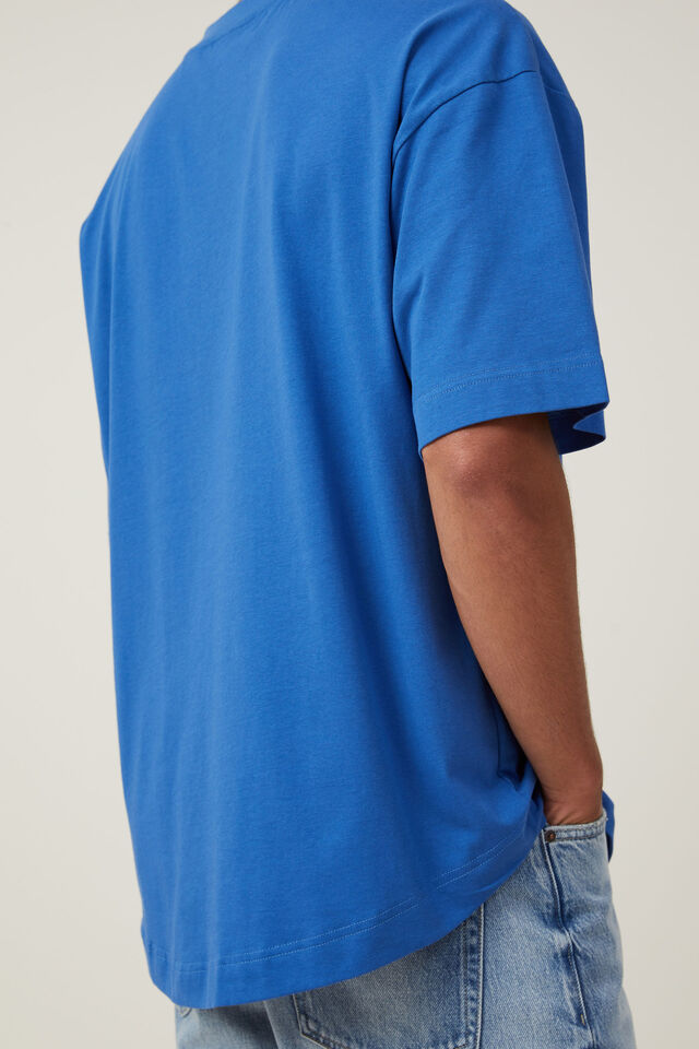 Box Fit Scooped Hem T-Shirt, ENSIGN BLUE