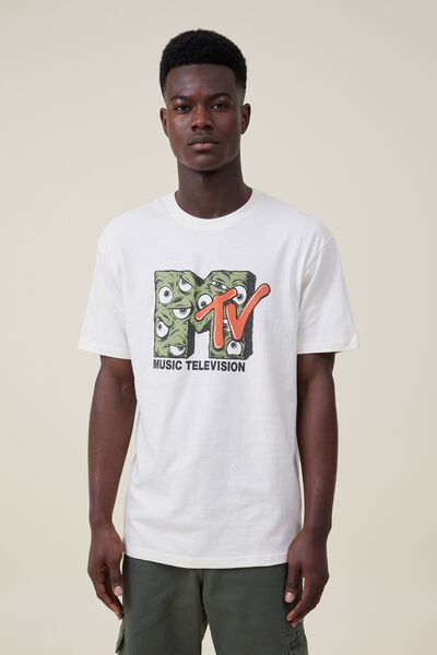 Mtv Loose Fit T-Shirt, LCN MTV CREAM PUFF/MTV - EYEBALL LOGO