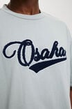 Box Fit College T-Shirt, BLUE HAZE/OSAKA SCRIPT - alternate image 4