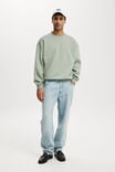 Box Fit Crew Sweater, FERN - alternate image 2