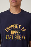 Loose Fit College T-Shirt, TRUE NAVY/EAST SIDE NY - alternate image 4