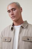 Utility Trucker Jacket, STONE - alternate image 4