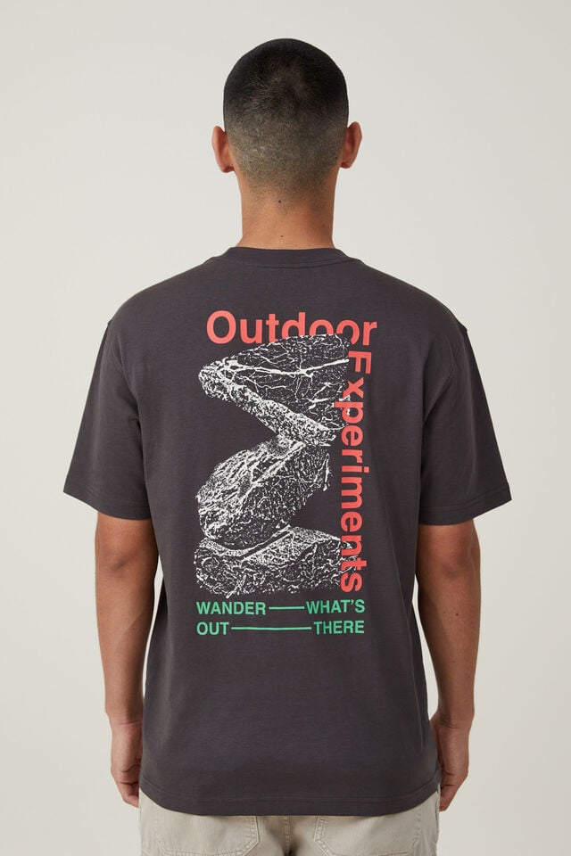 Loose Fit Art T-Shirt, FADED SLATE/OUTDOOR EXPERIMENTS