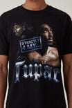 Camiseta - Loose Fit Music T-Shirt, LCN BRA BLACK/TUPAC - STRICTLY 4 MY - vista alternativa 4