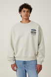 Ford Box Fit Crew Sweater, LCN FOR IVORY/ BOSS 302 - alternate image 1