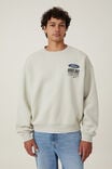Box Fit Ford Crew Sweater, LCN FOR IVORY/ BOSS 302 - alternate image 1