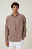 Portland Long Sleeve Shirt, MOCHA CHEESECLOTH - alternate image 1