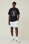 Active Nba Logo T-Shirt, LCN NBA BLACK / BROOKLYN NETS CIRCLE LOCK UP - alternate image 4