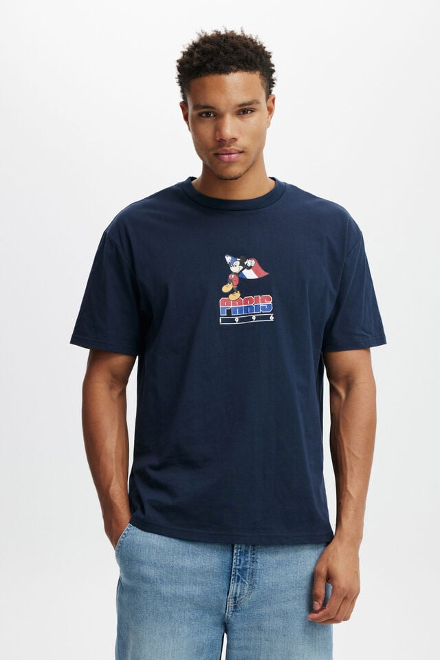 Disney Loose Fit T-Shirt, LCN DIS TRUE NAVY / PARIS 96