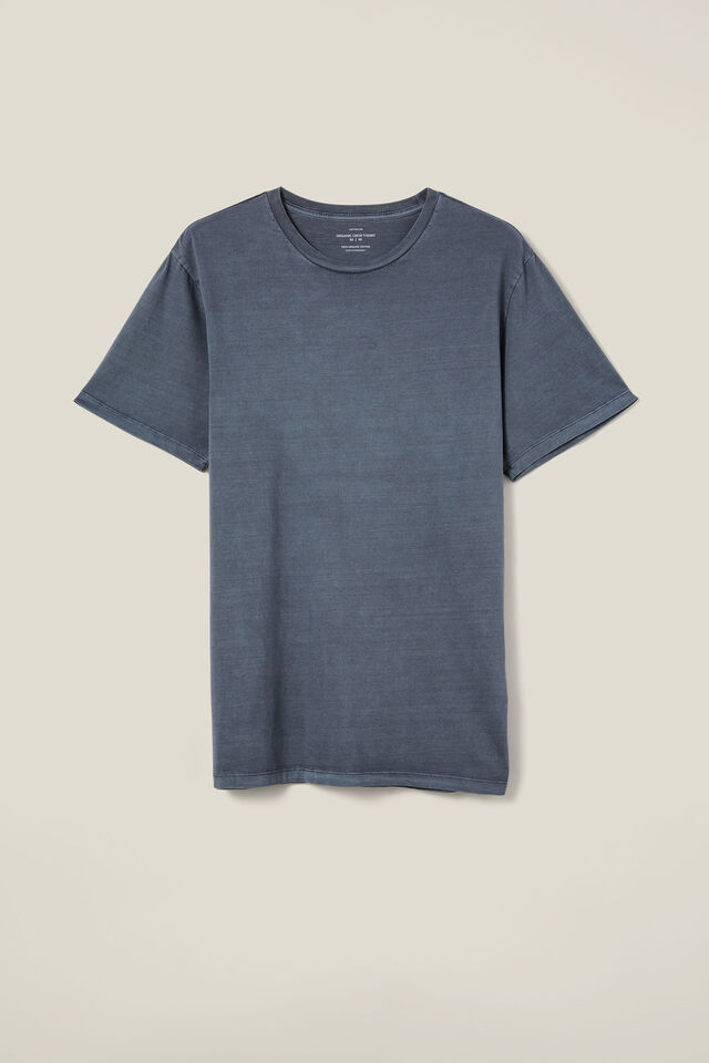 Organic Regular Fit Crew T-Shirt, DUSTY DENIM