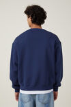 Nba Box Fit Crew Sweater, LCN NBA INDIGO / KNICKS - APPLIQUE - alternate image 2