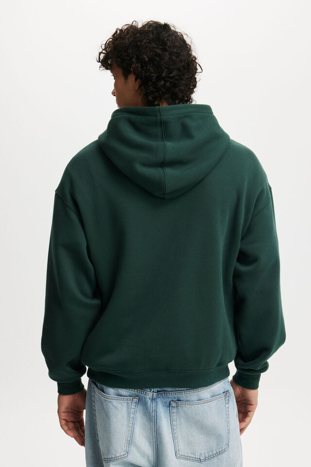 Box Fit Hoodie, PINE NEEDLE GREEN