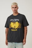 Wu-Tang Clan Loose Fit T-Shirt, LCN MT WASHED BLACK/WU-TANG-36 CHAMBERS DRAGO - alternate image 1