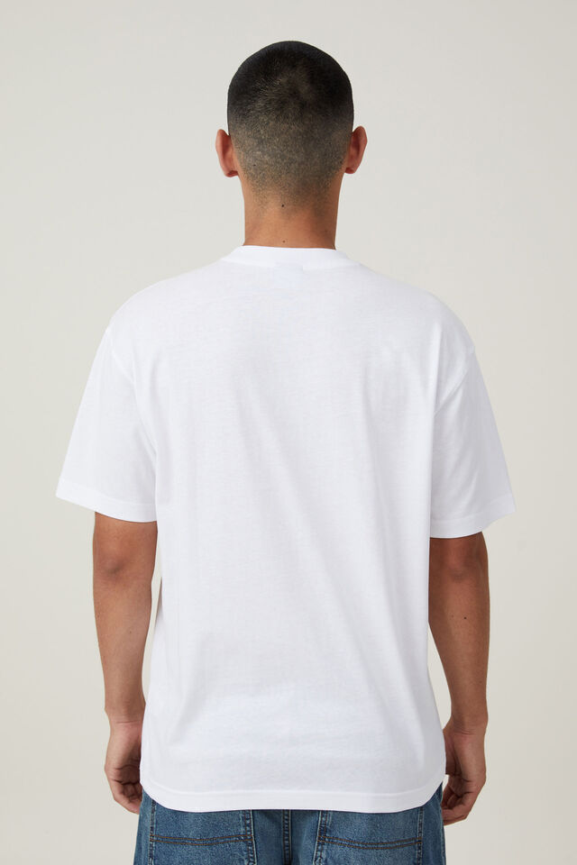 Loose Fit Art T-Shirt, WHITE/LA OUTDOOR COURTS